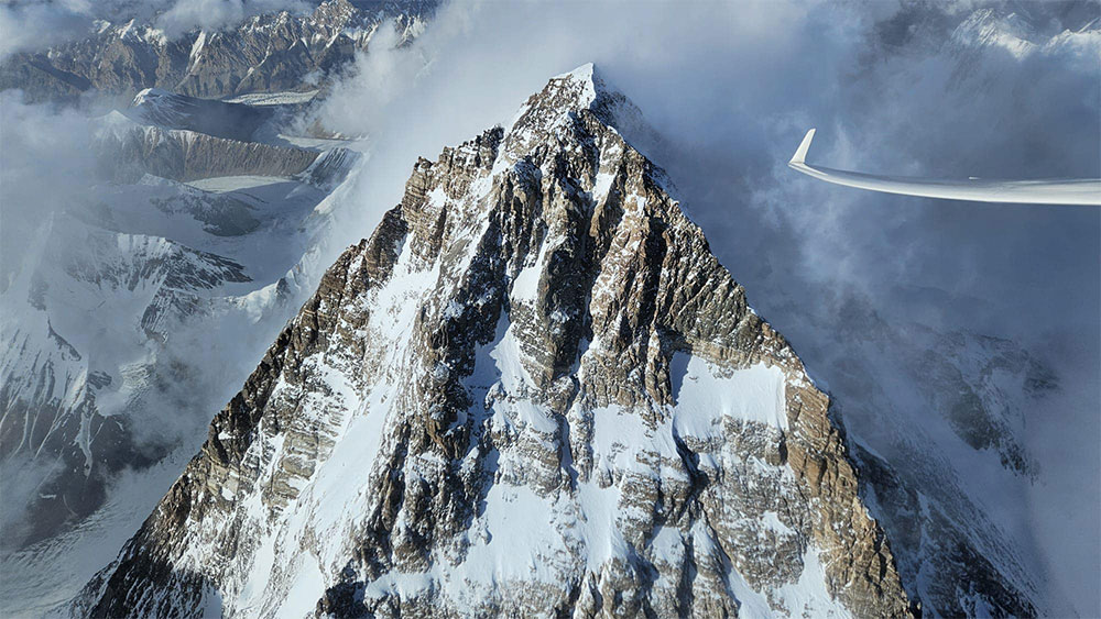 Sebastian Kawa and Sebastian Kot Lampart Fly Over K2 Kawa K2a
